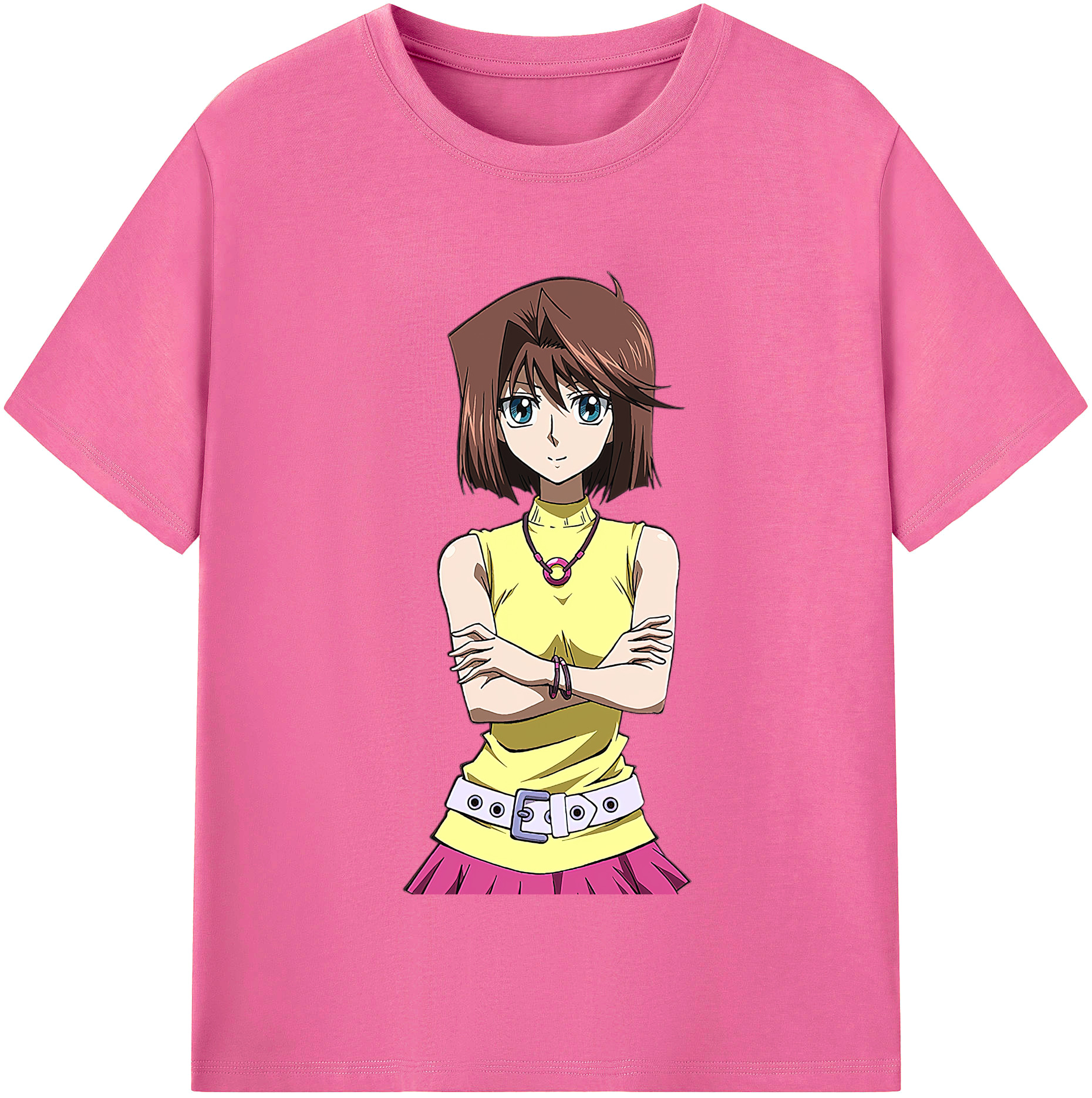 （画像用） 遊☆戯☆王 Yu-Gi-Oh! レディースカジュアルプリントTシャツ（綿100％）